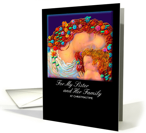 Christmas, Sister and Family, 'Mother and Child', Paper card (877495)