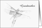 Dragonfly Final Good Bye - Grandmother - Customizable card