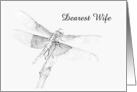 Dragonfly Final Good Bye - Wife - Customizable card