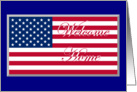 Welcome Home - Flag card