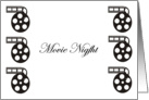 Movie Night Invitation - Movie Reels card