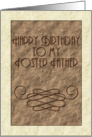 Happy Birthday to my Foster Father card