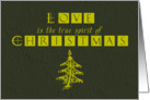 Love is the True Spirit of Christmas card