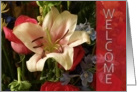 Welcome Home - Floral card