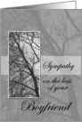 Loss of Boyfriend Sympathy card