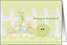 Happy Easter Son - Green Chick card