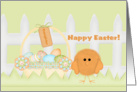 Happy Easter Daughter- Orange Chick card