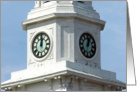 Church Clock Tower - Foxboro, MA card