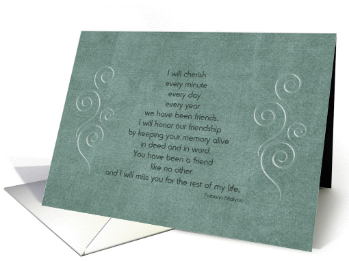 Farewell - Friend in Hospice card (1064761)