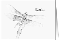 Dragonfly Final Good Bye - Father - Customizable card