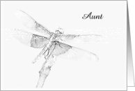 Dragonfly Final Good Bye - Aunt - Customizable card