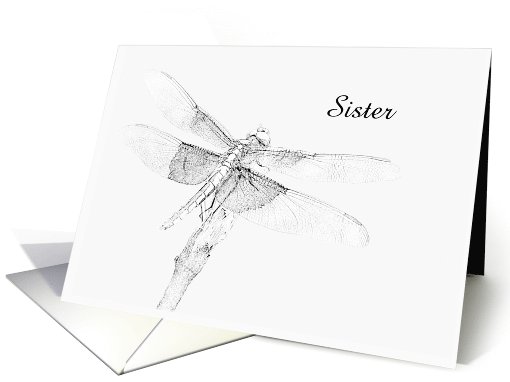 Dragonfly Final Good Bye - Sister - Customizable card (1116014)