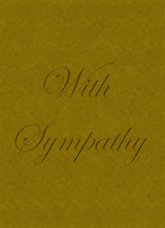 With Sympathy