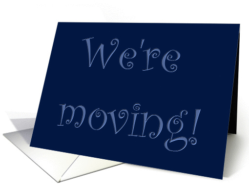 We're Moving Announcement card (114156)