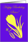 Happy Birthday, Sister card