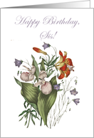 Bouquet - Birthday Sister card