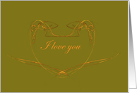 I Love You card