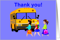 Thank you - School Bus Driver card