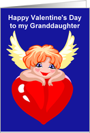 Happy Valentine’s Day to my Granddaughter card