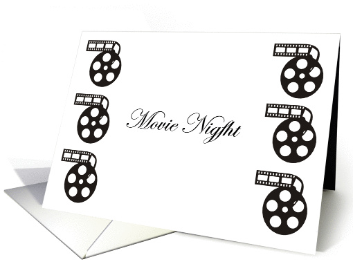 Movie Night Invitation - Movie Reels card (132366)
