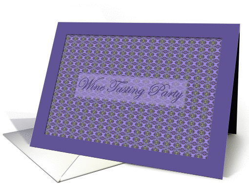Wine Tasting Party Invitation - Purple card (132398)