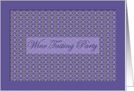 Wine Tasting Party Invitation - Purple card