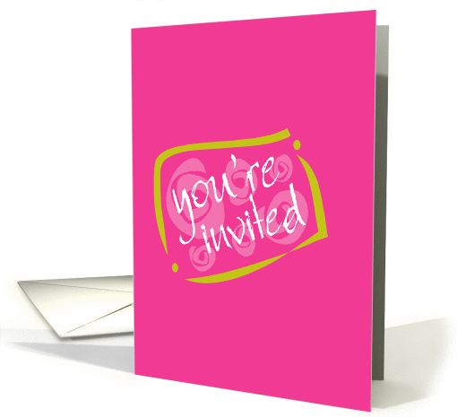 You're invited - PInk card (132776)
