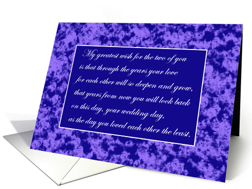 Wedding Congratulations card (145741)