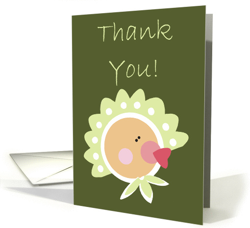 Baby Shower Thank You - Green card (146050)