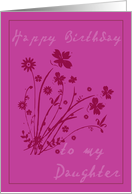Happy BIrthday to my Daughter card