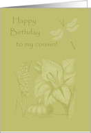 Happy Birthday to my cousin! card