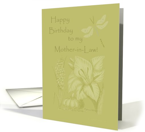 Happy Birthday to my Mother-in-Law! card (157088)
