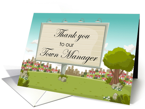 Thank You to Town Manager -- Coronvirus Quarantine card (1616162)