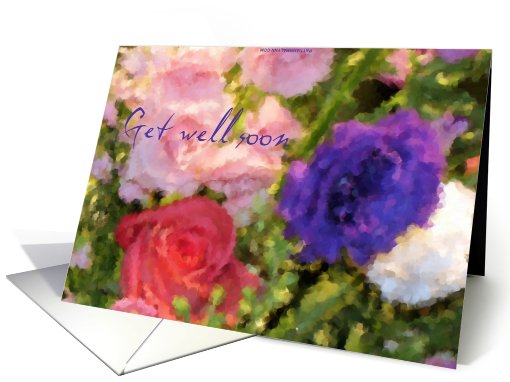 Get well soon - Floral Bouquet card (169295)