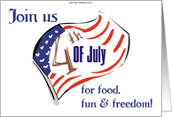  4th of July Invitation card