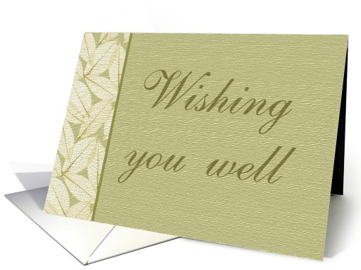 Wishing you well - Feel Better card (189054)