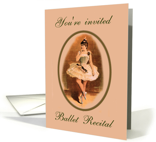 Ballet Recital Invitation card (190610)