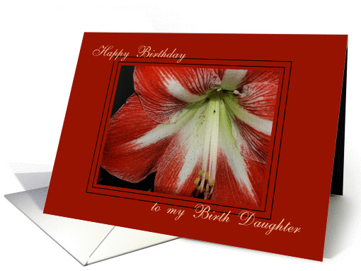 Happy Birthday to my Birth Daughter card (190620)