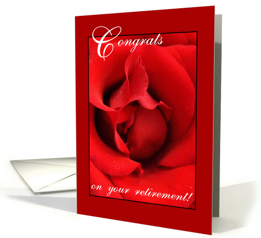 Congrats on your retirement - Red Rose card (196207)