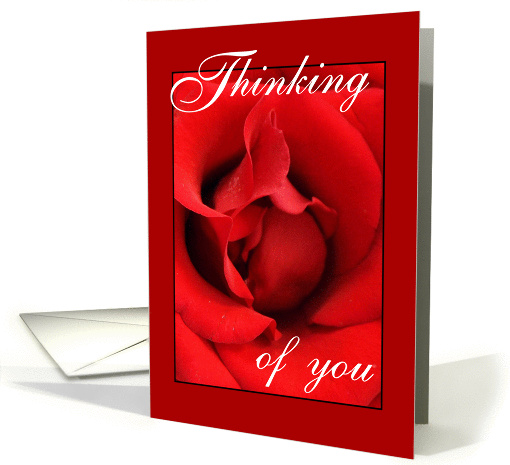 Thinking of you to my Love - Red Rose card (196479)