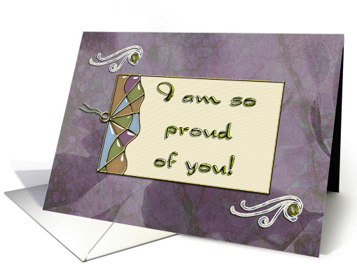 I am so proud of you! - Graduation card (199754)