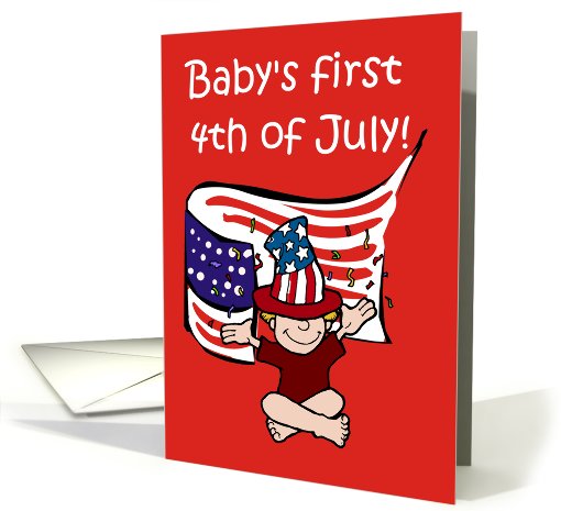 Baby's First 4th of July! card (207655)