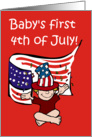 Baby’s First 4th of July! card