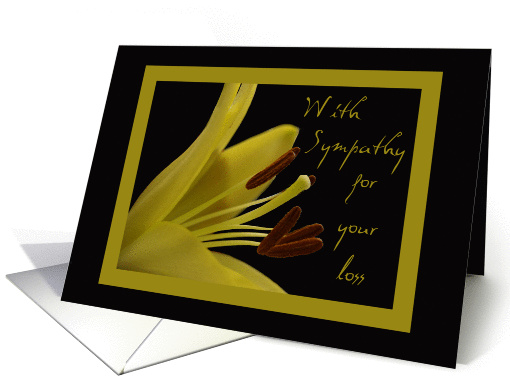 With Sympathy for your loss card (226749)