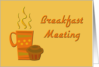 Breakfast Meeting card