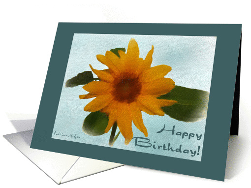 Happy Birthday Sunflower card (233040)