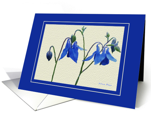 Blue Columbine Note card (238168)