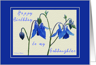 Happy Birthday to my Goddaughter - Blue Columbine card