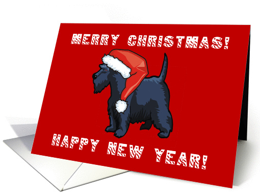 Merry Christmas Scottie Dog card (248985)