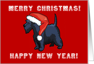 Merry Christmas Scottie Dog card